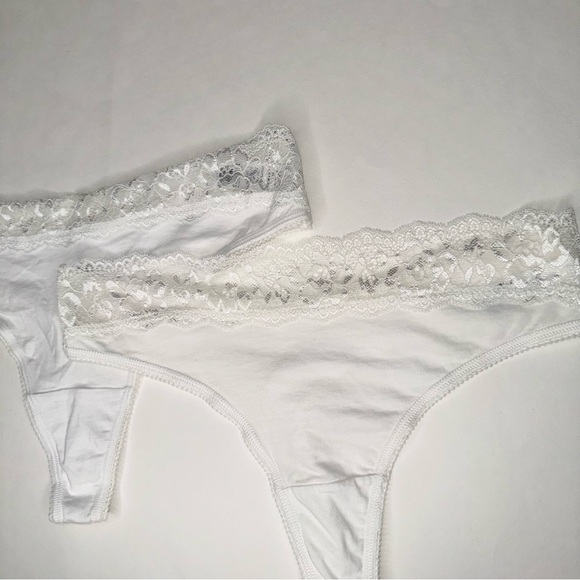 NWOT M&S EU 40 S/M PANTIE UNDERWEAR LINGERIE WHITE NEUTRAL - Picture 9 of 9